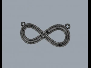 Infinity Necklace 3D Print Model