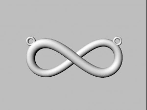 Infinity Necklace 3D Print Model