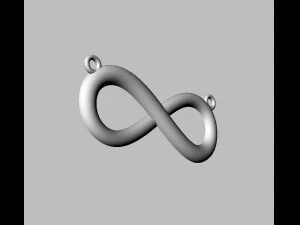 Infinity Necklace 3D Print Model