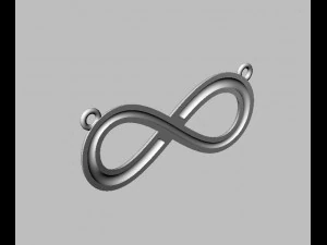 Infinity Necklace 3D Print Model