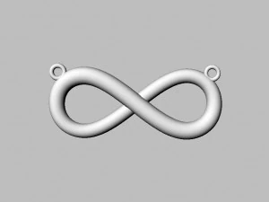 Infinity Necklace 3D Print Model