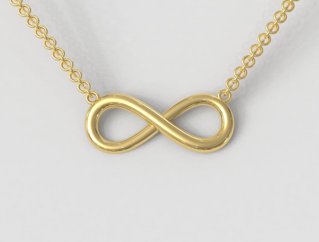 Infinity Necklace 3D प्रिंट मॉडल .c4d .max .obj .3ds .fbx .stl .blend 