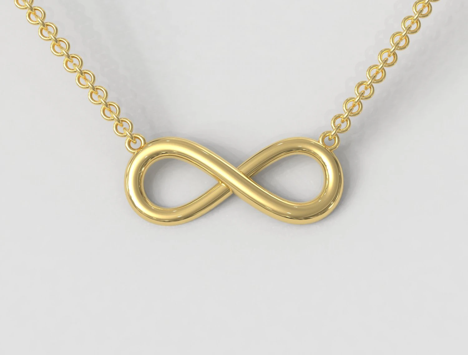 Infinity Necklace 3D Print Model .c4d .max .obj .3ds .fbx .stl .blend