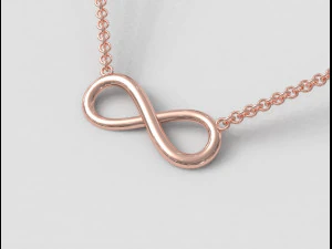 Infinity Necklace 3D Print Model