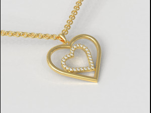 Heart Pendant Modello di stampa 3D