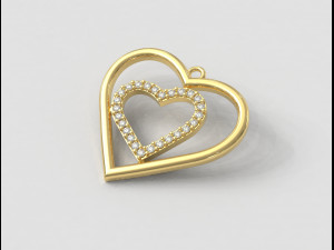 Heart Pendant Modello di stampa 3D