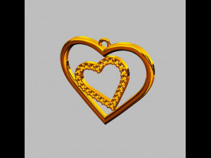 Heart Pendant Modello di stampa 3D