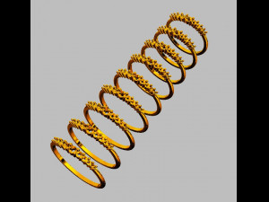 Diamond Classic Ring Model Cetak 3D