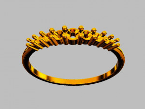 Diamond Classic Ring Model Cetak 3D