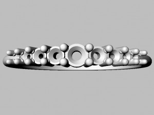 Diamond Classic Ring Model Cetak 3D