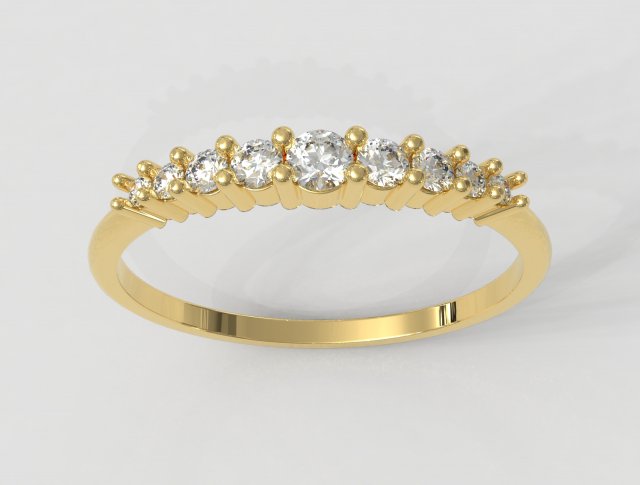 Diamond Classic Ring Model Cetak 3D .c4d .max .obj .3ds .fbx .stl .blend 