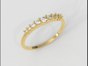 Diamond Classic Ring Model Cetak 3D
