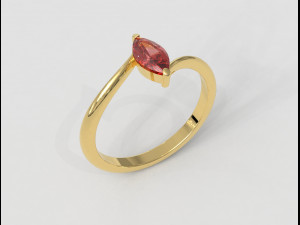 Marquise Ring 3D 프린트 모델