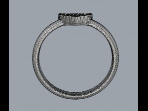 Heart Diamond Ring Modelo de Impressão 3D