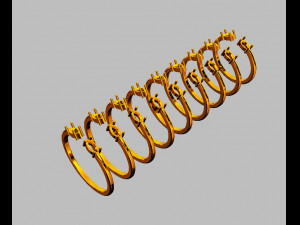 Marquise Open Ring Model Cetak 3D