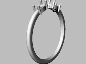 Marquise Open Ring Model Cetak 3D
