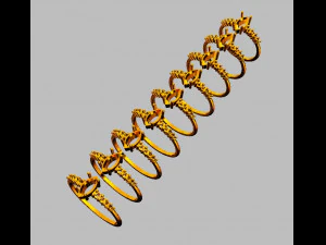 Marquise Ring 3D Print Model