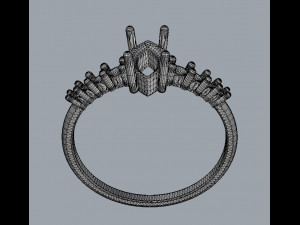 Marquise Ring 3D 프린트 모델