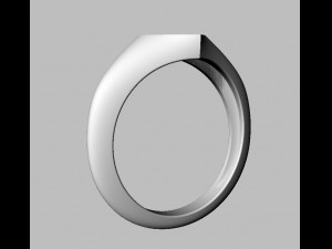 Heart Signet Ring 3D-printmodel