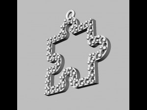 Puzzle Diamond Pendant Modello di stampa 3D