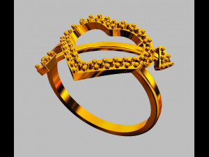Heart Diamond Ring 3D Принт Модель