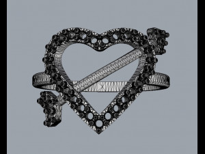 Heart Diamond Ring 3D Принт Модель