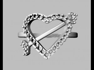 Heart Diamond Ring 3D Принт Модель