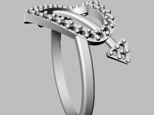Heart Diamond Ring 3D Принт Модель