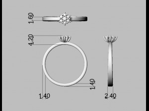 Engagement Ring Modèles 3D en vedette