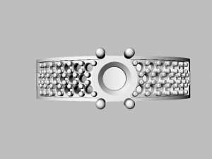 Gemstone Classic Ring 3D Baskı Modeli