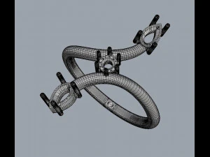 Gemstone Modern Ring 3D Print Model