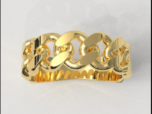 Cuban Link Ring Modelo de impresión 3D
