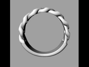 Cuban Link Ring 3D Print Model