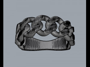 Cuban Link Ring Modelo de impresión 3D