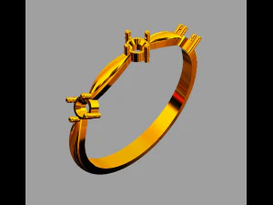 Collectible Gemstone Ring 3D Print Model