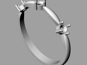 Collectible Gemstone Ring 3D Print Model