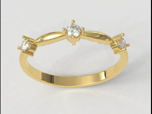 Collectible Gemstone Ring 3D Print Model