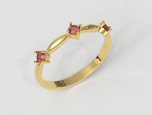 Collectible Gemstone Ring 3D 打印模型 .c4d .max .obj .3ds .fbx .stl .blend