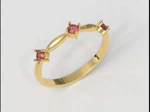 Collectible Gemstone Ring 3Dプリントモデル