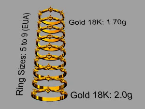 Collectible Gemstone Ring 3D Print Model