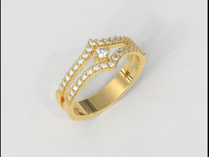 Cincin Solitaire Model Cetak 3D