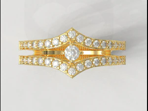 Cincin Solitaire Model Cetak 3D