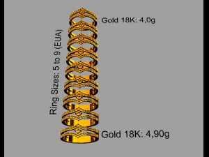 Cincin Solitaire Model Cetak 3D