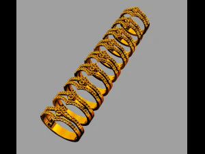 Cincin Solitaire Model Cetak 3D