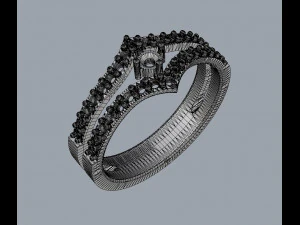 Cincin Solitaire Model Cetak 3D