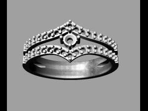 Cincin Solitaire Model Cetak 3D