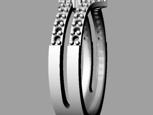 Cincin Solitaire Model Cetak 3D