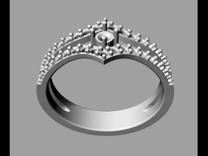 Cincin Solitaire Model Cetak 3D