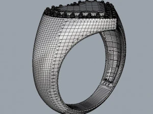 Heart Signet Ring 3D Print Model