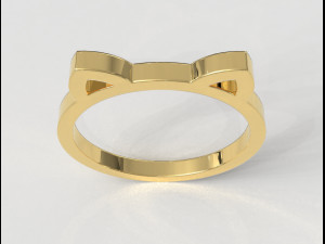 Cat Ring 3D Print Model